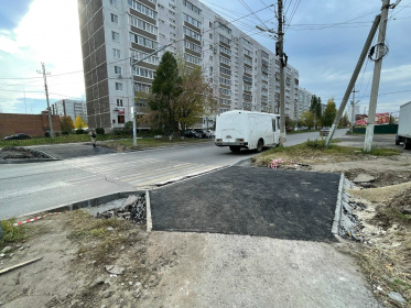Пешеходный переход на улице Репина сделают безопасным и удобным до 1 ноября 