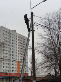 В Ульяновске продолжается активное восстановление уличного освещения 