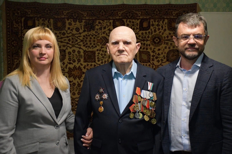 Николая Павловича Синякова наградили медалью «В память 80-летия Прохоровского сражения 12 июля 1943 года»
