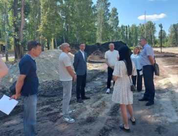 В Ульяновске продолжается благоустройство нового сквера «Единство» у детского сада № 186 «Волгарик»